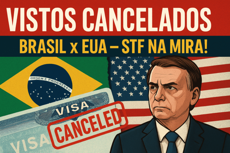 Vistos Cancelados: A Tensão entre Brasil e EUA, o STF na Mira e os Reflexos de uma Decisão que Ecoa Globalmente