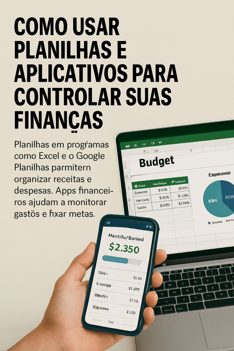 Como Usar Planilhas e Aplicativos Para Controlar Suas Finanças Pessoais e Sair do Vermelho